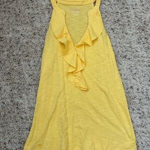 Lilly Pulitzer Sunny Yellow Ruffle Tank
